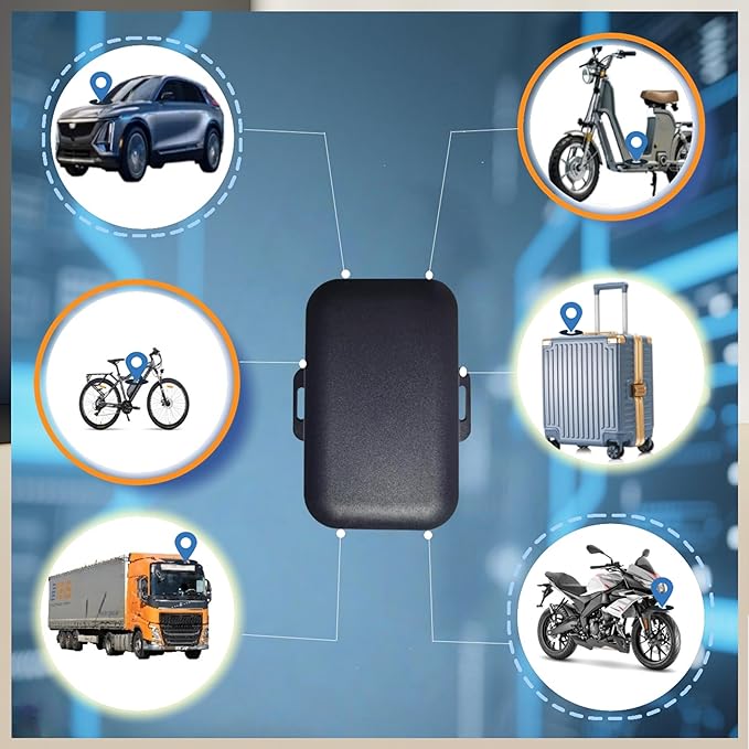 10 Years Long Life Battery Item Finder Tracker Locator, no Monthly fee, no Subscription, no sim for Vehicles car ebike Truck Luggage School Bag..., Good Replacement for GPS (for Android)