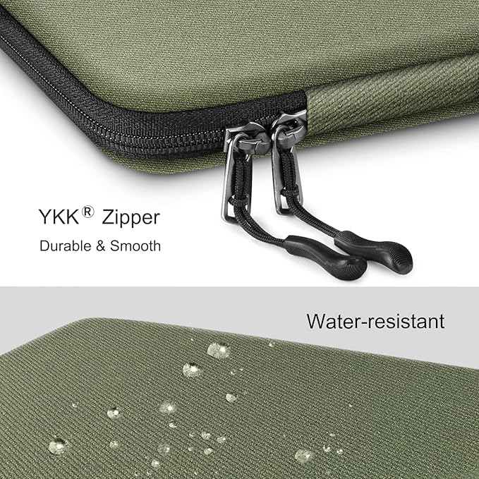 FINPAC Hard Laptop Sleeve Case for 15.3 inch MacBook Air M4 A3241 M3 A3114 M2 A2941 2025 2024, 16.2 inch MacBook Pro M4/M3/M2/M1 Pro/Max, Waterproof Case for Surface Laptop/Book, Olive
