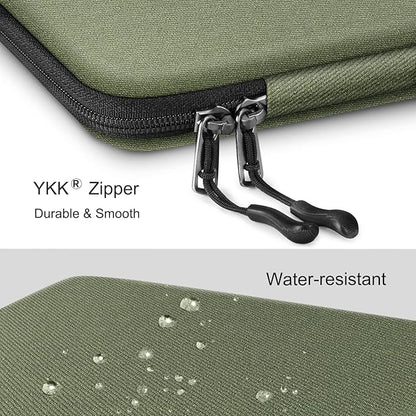 FINPAC Hard Laptop Sleeve Case for 15.3 inch MacBook Air M4 A3241 M3 A3114 M2 A2941 2025 2024, 16.2 inch MacBook Pro M4/M3/M2/M1 Pro/Max, Waterproof Case for Surface Laptop/Book, Olive