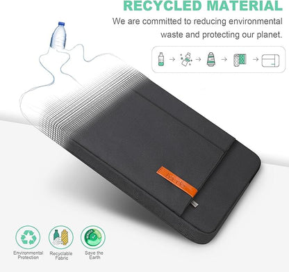 Lacdo 13 inch Laptop Sleeve Case for 13 inch New MacBook Air M4 A3240 2025, M3 A3113, M2 A2681, M1 A2337 | 13" MacBook Pro M2/M1 A2338 A2251 A2289 | 13" iPad Pro M5 / iPad Air M3 Computer Bag, Black