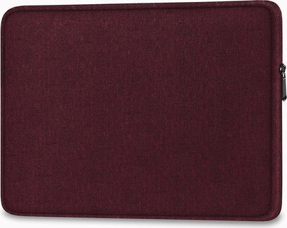 Laptop Sleeve 14 Inch, Shockproof Protective Traveling Computer Cover, Water Resistant Portable Laptop Case Compatible for Lenovo, HP, Dell, Asus, MacBook Air/Pro, Wine Red