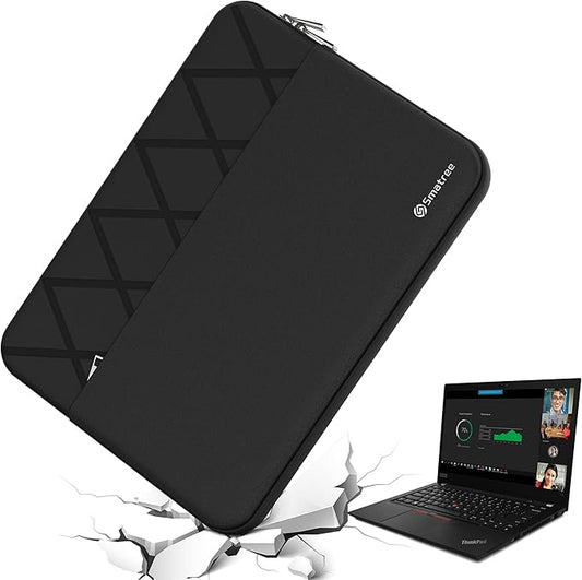 Smatree 14 inch Laptop Sleeve for Lenovo 14 ThinkPad T14/T14S Gen 4/3/2, for ThinkPad P14s Gen 4/3, Slim Pro 7/Slim 7 Pro X, Lenovo Laptop Case with Accessory Pocket, YKK Zipper (E415)