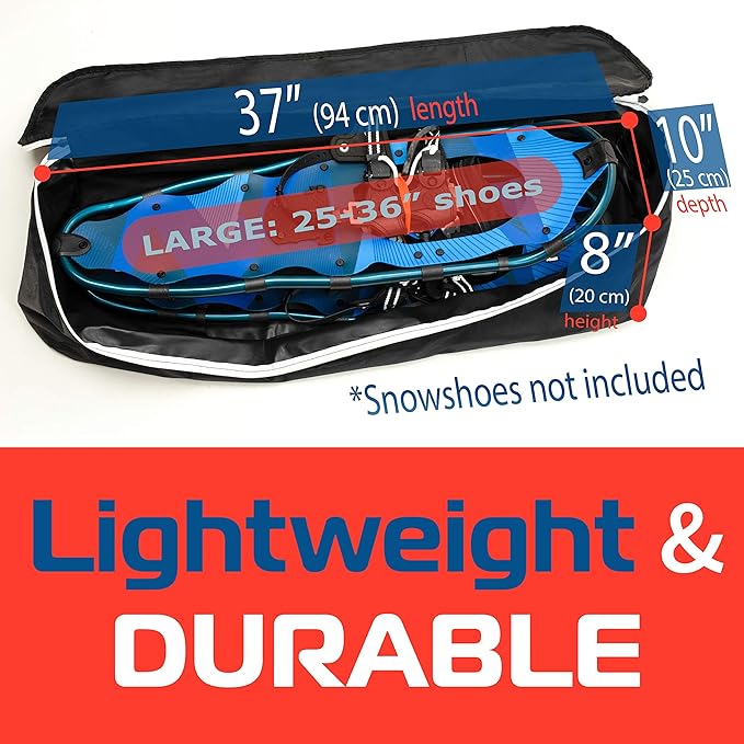 Athletico Snowshoe Bag - Snow Shoe Backpack For Carrying, Packing, and Storing Snowshoes
