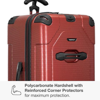 Traveler's Choice Maxporter II 30" Hardside Spinner Trunk Luggage, TSA Lock, Red