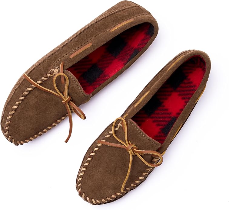 Minnetonka Men's Double Bottom Fleece Slipper