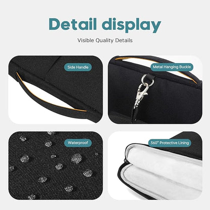 Omnpak Surface Pro 11 Case,13 inch Laptop Sleeve for Surface Pro 12/11/10/9/8/X/7/6/5/4/3 with Side Handle Strap and Accessory Pocket,Recycled PET Laptop Carrying Bag