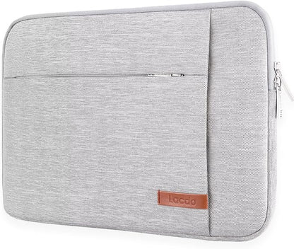 Lacdo Laptop Sleeve Case for 14-inch MacBook Pro M5/M4/M3/M2/M1 Chips Pro Max A3434 A3112 A3401 A3185 A2992 A2918 2025-2021, Water-Resistant Computer Bag MacBook Bag Case with Accessory Pocket, Gray