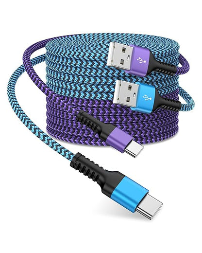USB to USB C Car CarPlay Cable [2Pack/3ft] for iPhone 17, 17Pro, 17Air, 17 Pro Max, 16, 16e, 16Pro Max, 15, 15 Plus Charger, 3.1A Braided Type C Car Charging Cord Fast Charge Apple USB C CarPlay Cord