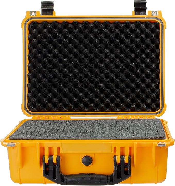 Eylar Standard 16" Gear, Equipment, Hard Camera Case Waterproof with Foam TSA Standards