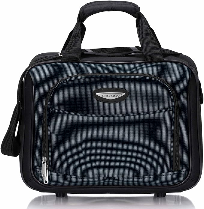 Travel Select Amsterdam Softside Expandable Luggage with Rolling Wheels, Navy, 4-Piece Set (15/21/25/29)