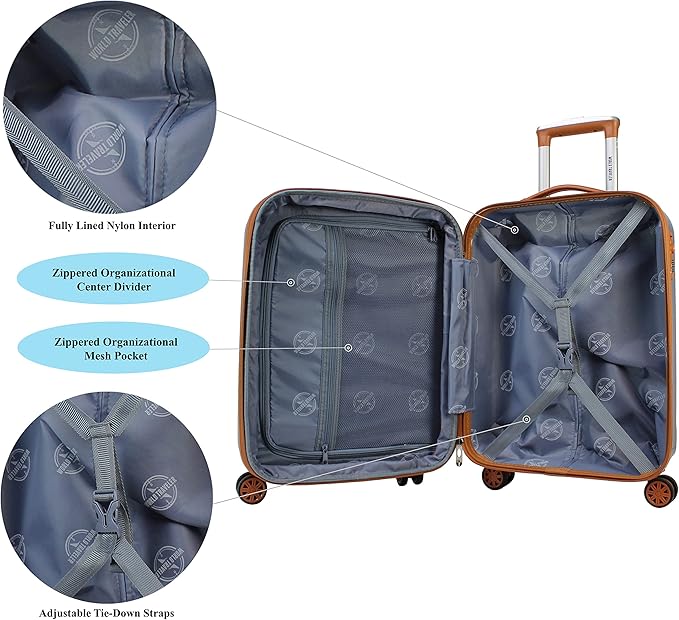 Classique Lightweight Spinner 2-piece Carry-On Luggage Set - Rose Gold