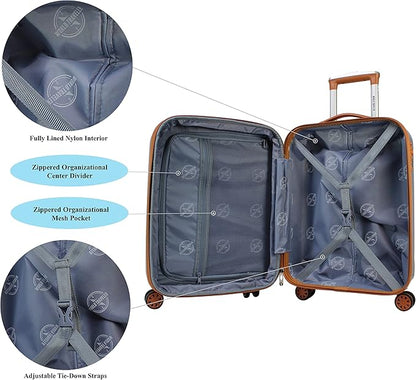 Classique Lightweight Spinner 2-piece Carry-On Luggage Set - Rose Gold