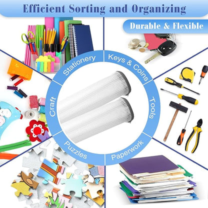 Jetec 32 Pcs Mesh Zipper Bags Toy Storage Bikini Organizer Bag Bolsas Para Guardar Trajes De Bano Waterproof Zipper Reusable Pouch Puzzle Multipurpose for Storage Office(Grey,9 x 7 Inch)