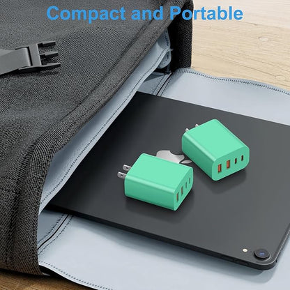 USB C Charger Block,40W USB C Charger Cube,Type C Charging Block,USB Wall Chargers Dual Port PD+QC Charging Cube for iPhone 16 15 14 13 12 11 Pro Max XS,iPad, Samsung Phone,Tablet(Green)