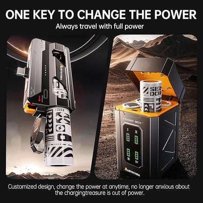 Power Exchange Power Bank 25000mAh Portable Charger with Smart Charging Dock – 22.5W USB-C Fast Charging for iPhone 16/15, Samsung & More