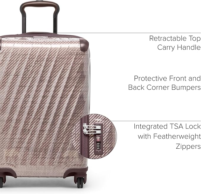 Tumi Unisex 19 Degree Lite International Carry-On Blush Carry-On 22-Inch One Size