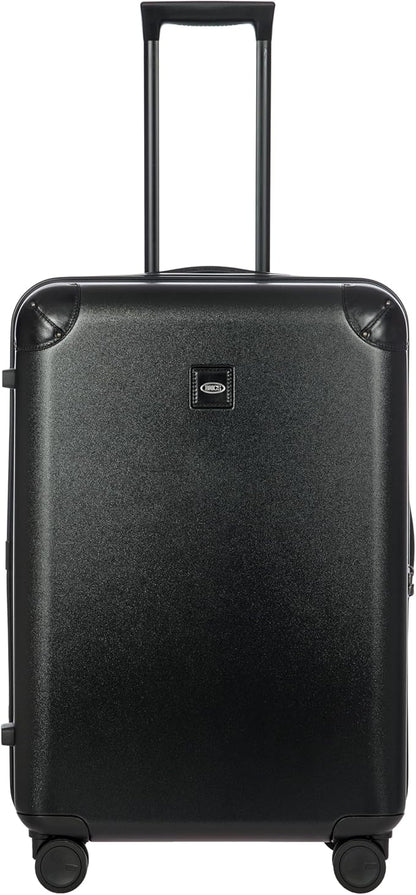 Bric's Amalfi Lightweight Hard Shell Suitcase – Expandable Checked Luggage with Water-Repellent Zip, Smooth 360° Wheels & TSA Lock - 27 Inch, Black
