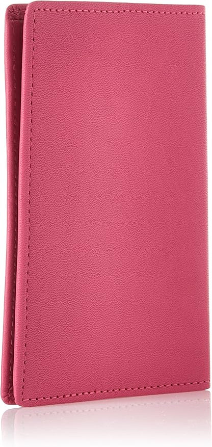 Royce Leather Rfid Blocking Passport Travel Document Organizer In Genuine Leather Packing Organizer, Pink 2