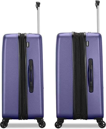 American Tourister Westridge Hardside Luggage Set with Spinner Wheels, Dusk Purple, Carry-On