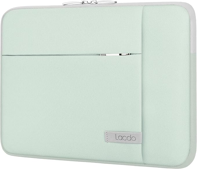 Lacdo 13 inch Laptop Sleeve Case for 13 inch New MacBook Air M4 A3240 2025, M3 A3113, M2 A2681, M1 A2337 | 13" MacBook Pro M2/M1 A2338 A2251 A2289 | 13" iPad Pro M5 / iPad Air M3 Computer Bag, Green