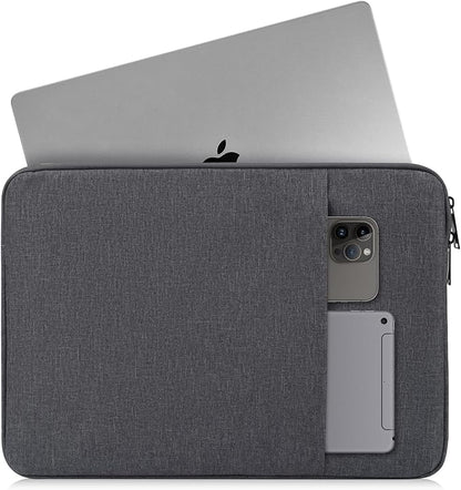 Laptop Sleeve Case for 2025 MacBook Pro 14 inch M4 M3 M2 Pro/Max A3112 A3185 A3401 A2779 A2918 A2992, Compatible with MacBook Air 13.6 inch M2 M3 M4 A2681 A3113 A3240 Water-Resistant Bag -Space Gray