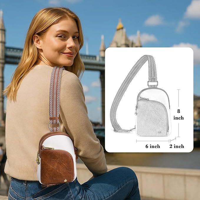 INICAT RFID Blocking Sling Bag,Anti Theft Crossbody Bags for Women,Travel Gifts Cross Body Purses Vegan Leather