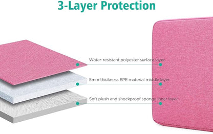 NIDOO 13-14 inch Laptop Sleeve Case Protective Computer Cover for 14" MacBook Pro M2 M1 / 14.4" Surface Laptop Studio / 13.5" Surface Book 3 / ThinkPad X1 Carbon / P14s T14 E14 / HP, Red
