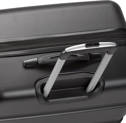 SwissGear 7366 Signature Hardside Expandable Luggage with Spinner Wheels, TSA Lock, Black, Checked-Large 27-Inch
