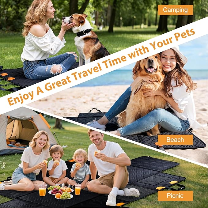 Hard Bottom Dog Car Seat Cover for Back Seat, Scratch-Resistant Heavy-Duty Extended Dog Car Seat Cover, Waterproof Car Hammock with Breathable Mesh (Black, Large)