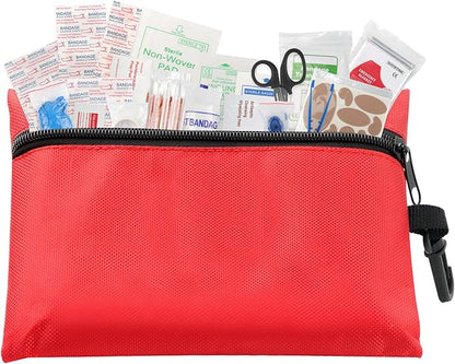 Mini First Aid Kit for Minor Cuts, Scrapes, Sprains, Burns, 194Pcs Portable Compact First Aid Kit for Home, Car, Travel, Camping and Outdoor Emergencies