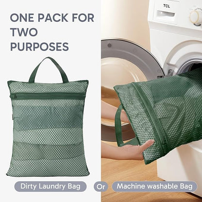 ALL INCLUDED 10 Set Durable Packing Cubes for Travel,Christmas Gifts for Women Mom, UPGRADED Anti-Tear Stitching, NEW Improved Luggage Packing Organizers for Suitcases Accessories (Dark Green)