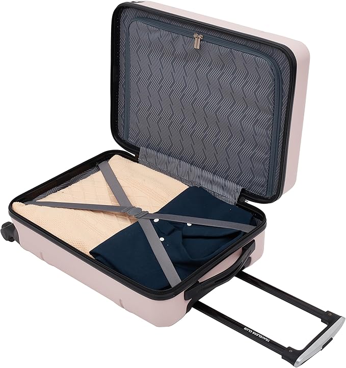 Travelers Club Skyline 20" Carry-On Spinner Luggage, Filmy