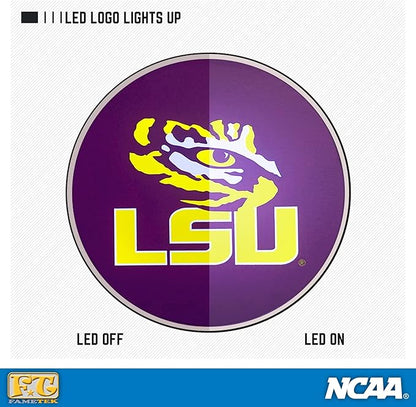 LSU Qi Wireless Charger With Illuminated Tigers Logo & Built-In Power – Fametek