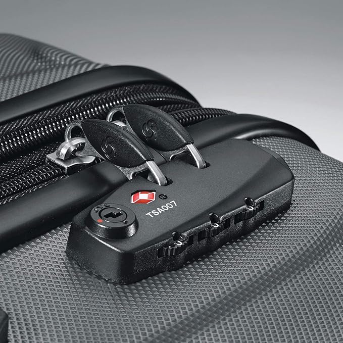 Samsonite Omni PC Hardside Expandable Luggage with Spinner Wheels, 3-Piece Set (20/24/28), Charcoal