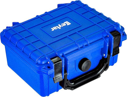 Eylar Protective Hard Case Water & Shock Proof w/Foam TSA Approved 8.12 inch 6.56 inch 3.56 inch (Blue)
