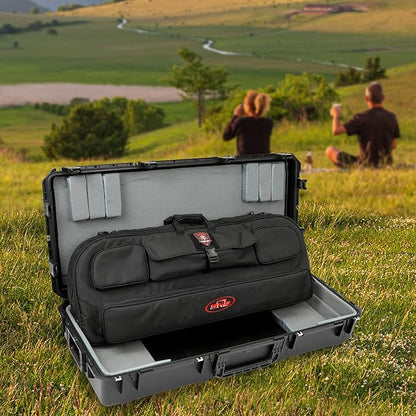 SKB Hard Protective Storage Case, Foam, Wheels for Equipment, iSeries 47" x 19" x 8", Dark Gray