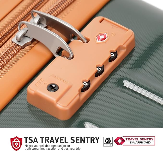 PRIMICIA GinzaTravel Luggage Sets 3-Piece Expandable Suitcases with Wheels PC+ABS Durable Hardside Luggage sets TSA lock
