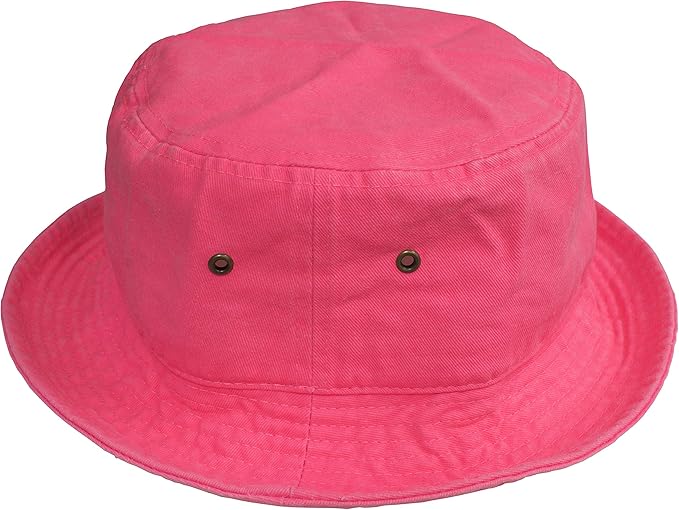 Gelante Solid Color 100% Cotton Bucket Hat for Women and Men Packable Travel Summer Beach Hat