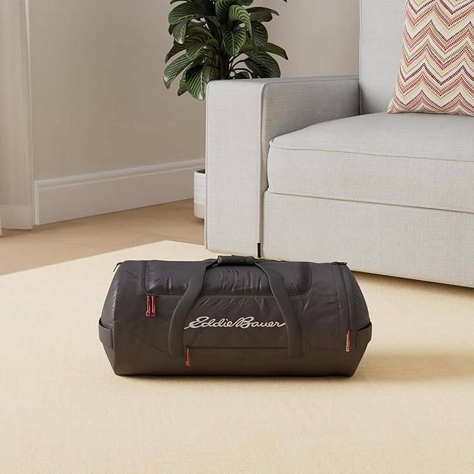 Eddie Bauer Stowaway Packable Duffel Bag | Travel | Foldable | Lightweight | Durable | Ripstop Polyester