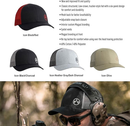 Magpul Trucker Hat Snap Back Baseball Cap, One Size Fits Most