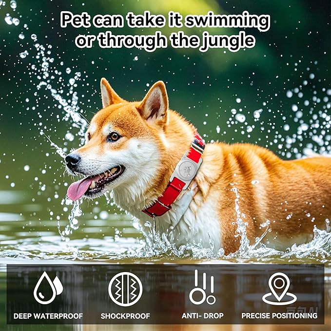 for Airtag Dog Collar Holder 2 Pack,Waterproof cat Collar Holder for Apple AirTag, Silicone Air Tags Case for Cat Dog Collars