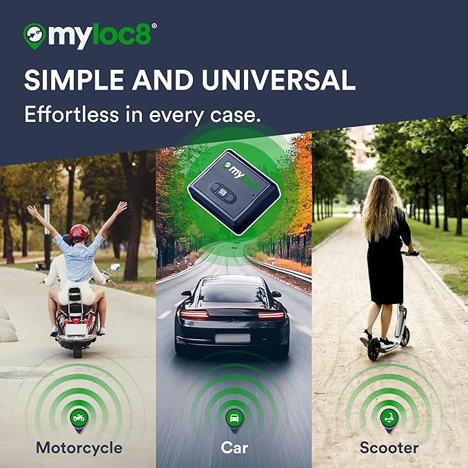 GPS Tracker for Vehicles with Magnet – 4G LTE Real-Time Location Device with App, Long Life Battery – Anti-Theft GPS Tracker for Car, Motorcycle, Scooter, Bike (Subscription Required)
