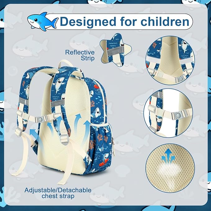 CAMTOP Preschool Backpack for Kids Boys Girls Toddler Backpack Kindergarten School Bookbags for Age 3-8