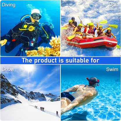 Sea frogs Camera Housing Compatible with Olympus TG6, Waterproof IPX8 Rated, 60m/197ft Depth Protection Underwater Camera Case, Black