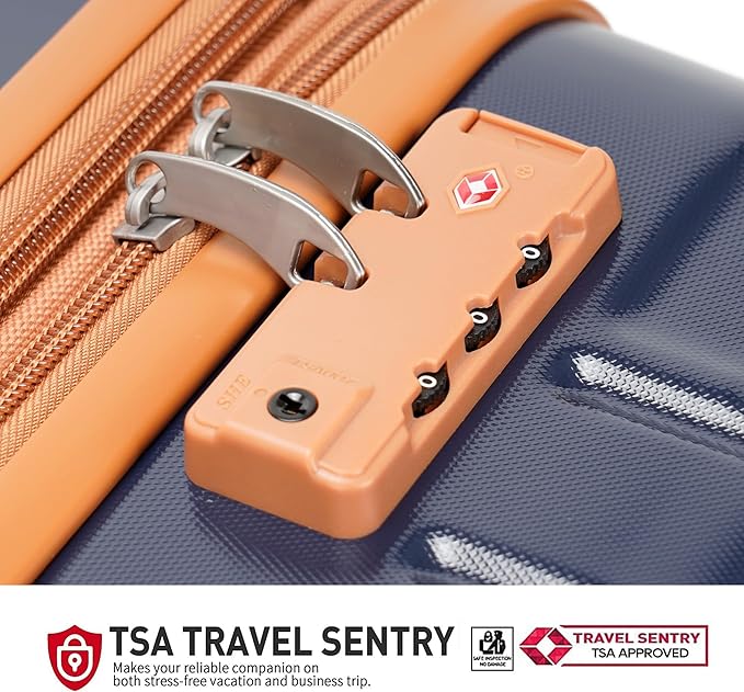 PRIMICIA GinzaTravel Luggage Sets 3-Piece Expandable Suitcases with Wheels PC+ABS Durable Hardside Luggage sets TSA lock