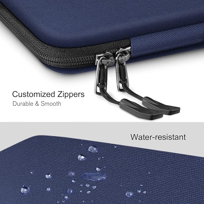 FINPAC Hard Laptop Sleeve Case for 13 inch MacBook Air M4 2025 A3240 M3 2024 A3113, 14 inch MacBook Pro M5/M4/M3/M2 A3434 A3401, 13" Air/Pro, Waterproof Case for Dell, Surface Laptop, HP, Acer, Navy