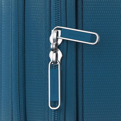 Samsonite UpLIFT Lightweight Medium Checked Softside Luggage with Spinner Wheels - Expandable - Airline-Approved, Polyester Soft Suitcase for Ultra Light Travel - Cerulean Blue