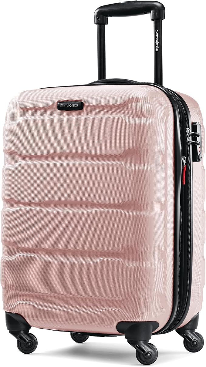Samsonite Omni PC Hardside Expandable Luggage with Spinner Wheels, Carry-On 20-Inch, Pink