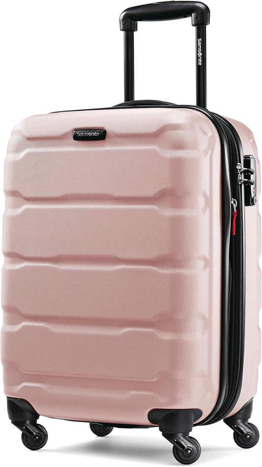 Samsonite Omni PC Hardside Expandable Luggage with Spinner Wheels, Carry-On 20-Inch, Pink
