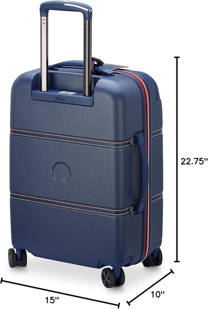DELSEY PARIS Chatelet Air 2.0 Hardside Luggage with Spinner Wheels, Navy, Carry on 20 Inch